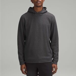 Mens Lululemon textured double knit cotton hoodie.